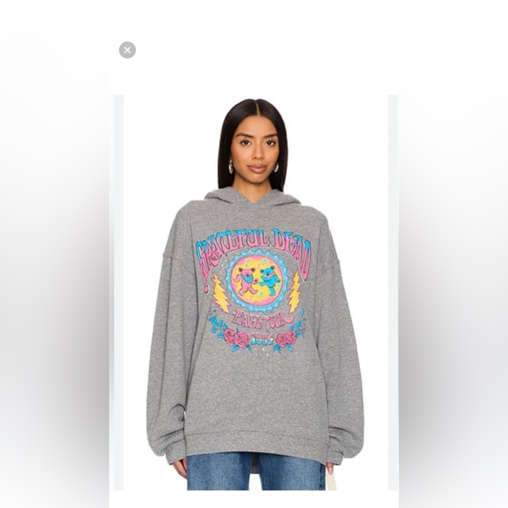 NEW Daydreamer Grateful Dead Fall Tour 94 Hoodie in Heather Grey